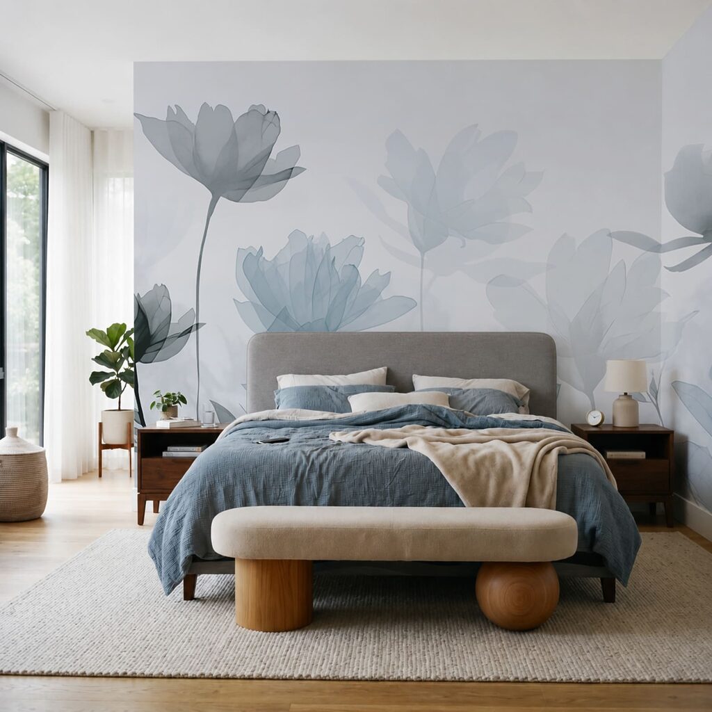 Flores transparentes com folhas Flores transparentes com folhas