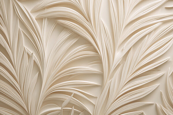 Elegant leaf patterns in soft tones