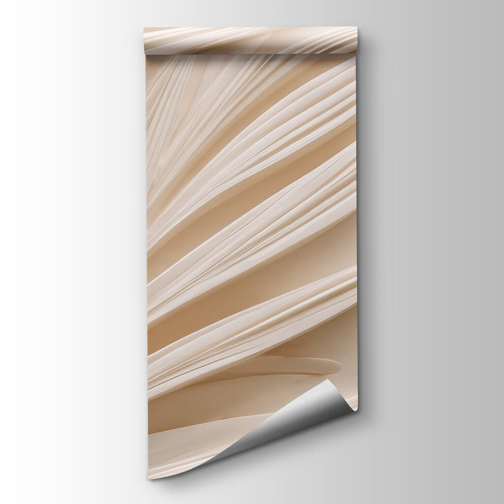 Elegant leaf patterns in soft tones