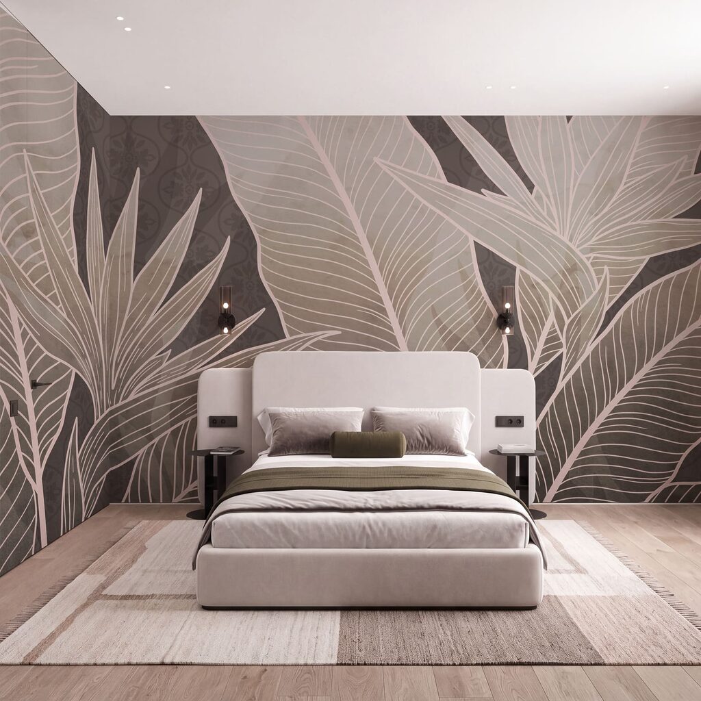Tons suaves com elegância botânica Tons suaves com elegância botânica