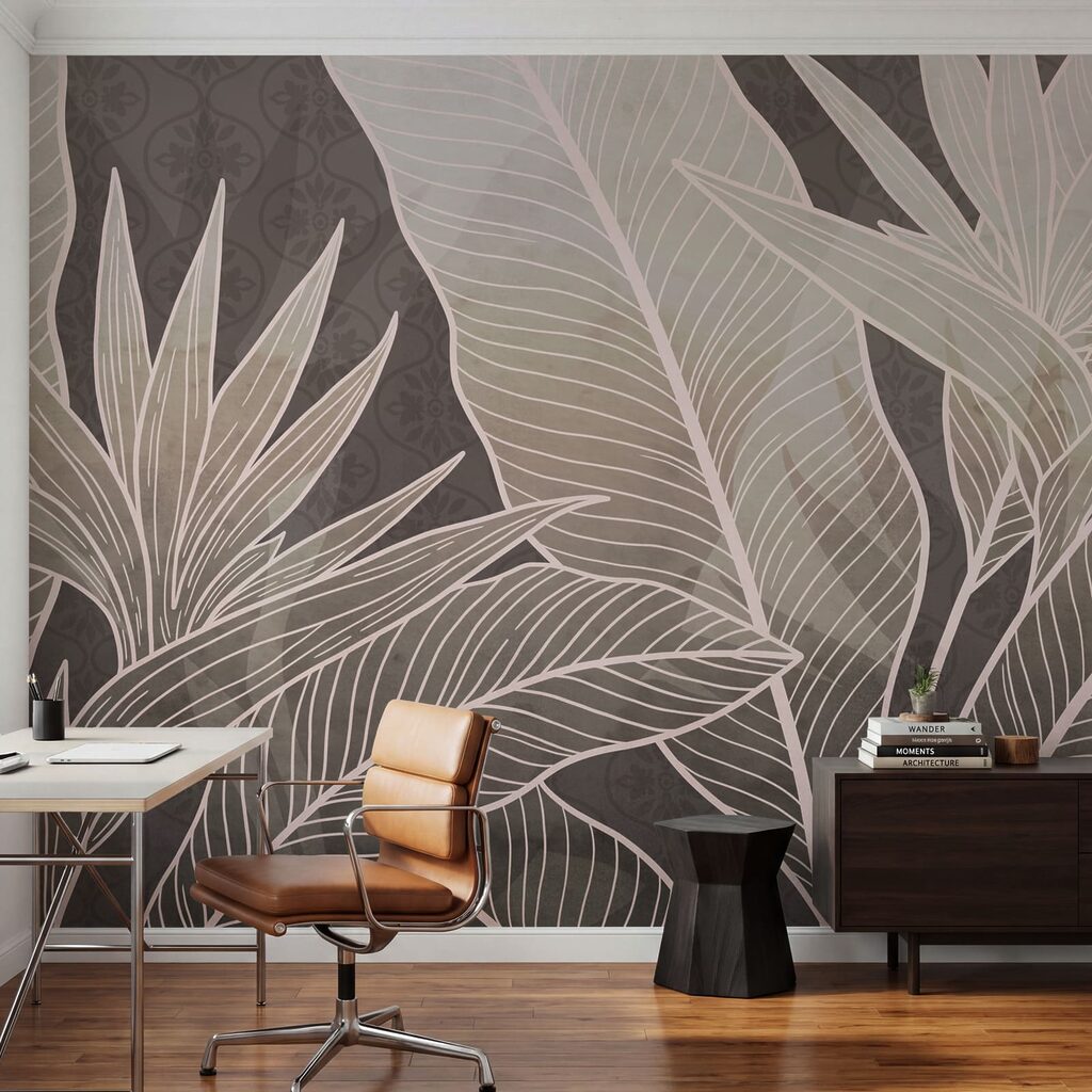 Tons suaves com elegância botânica Tons suaves com elegância botânica