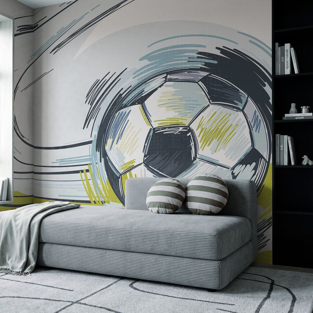 Bola de futebol em movimento Bola de futebol em movimento