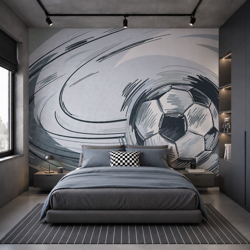 Bola de futebol num tornado