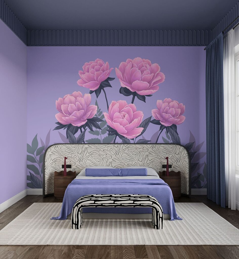 Conjunto de flores e folhas cor-de-rosa Conjunto de flores e folhas cor-de-rosa