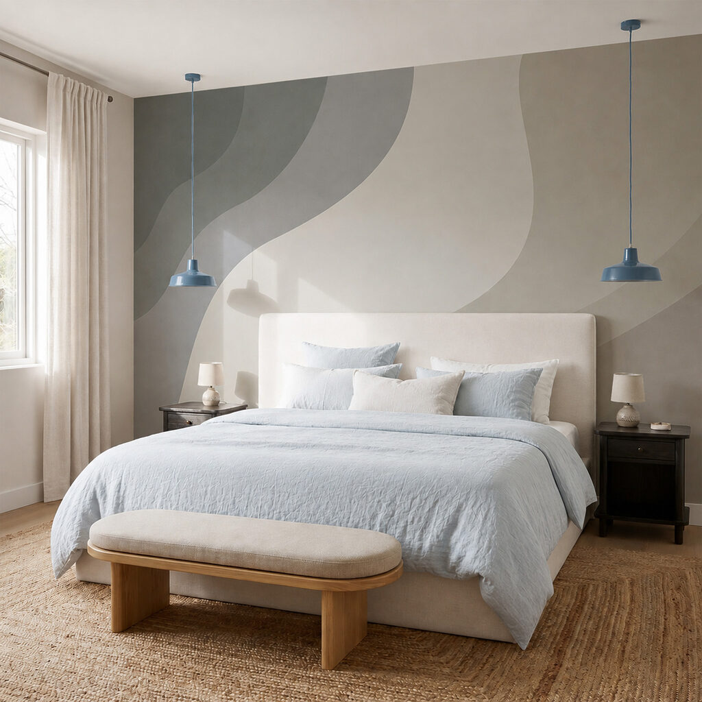 Fundo branco e cinzento com linhas curvas Fundo branco e cinzento com linhas curvas