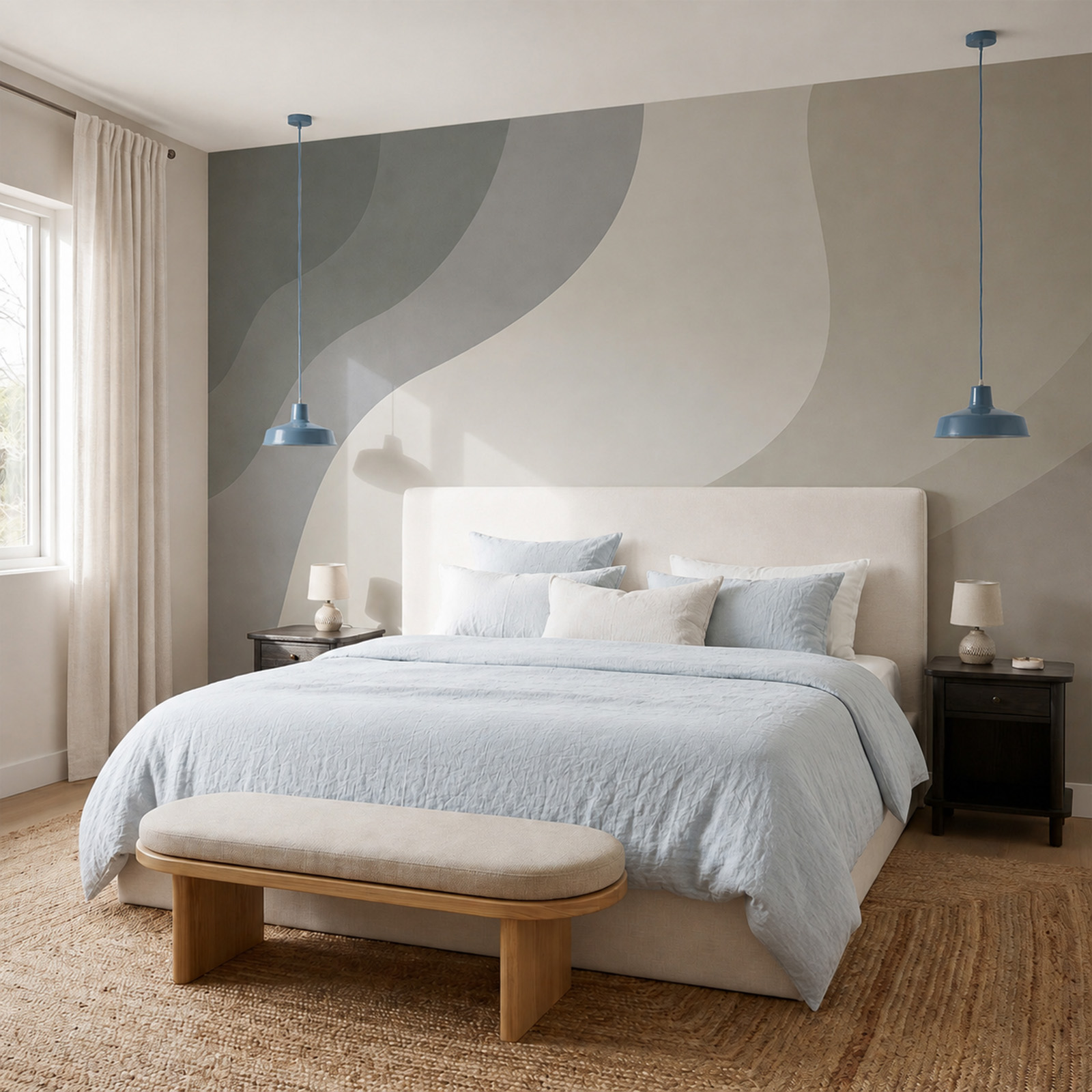 Fundo branco e cinzento com linhas curvas Fundo branco e cinzento com linhas curvas