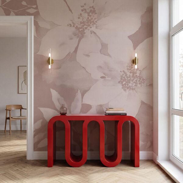 Elegância floral suave em tons suaves