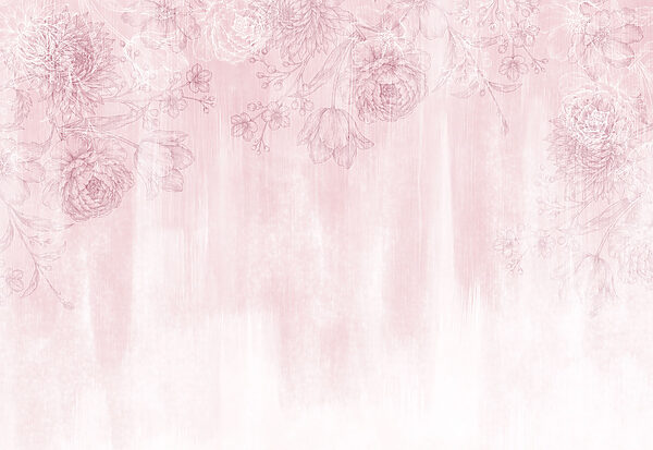 Pink and white floral pattern