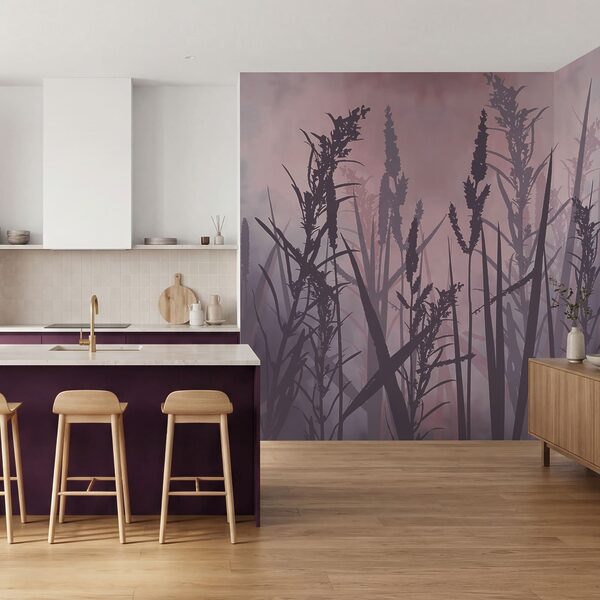 Silhueta de erva alta Silhueta de erva alta