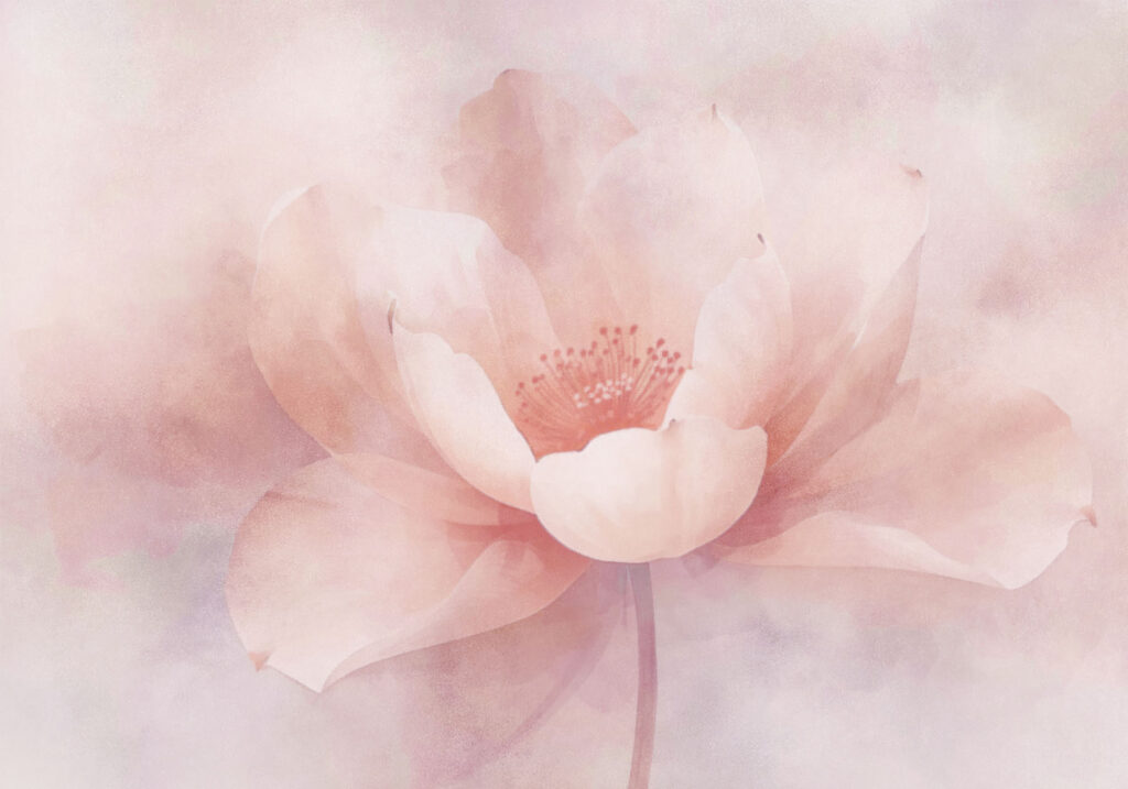 Delicate bloom in soft pastel hues Delicate bloom in soft pastel hues