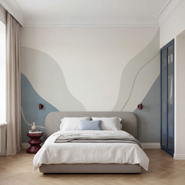Arte em branco e azul Arte em branco e azul