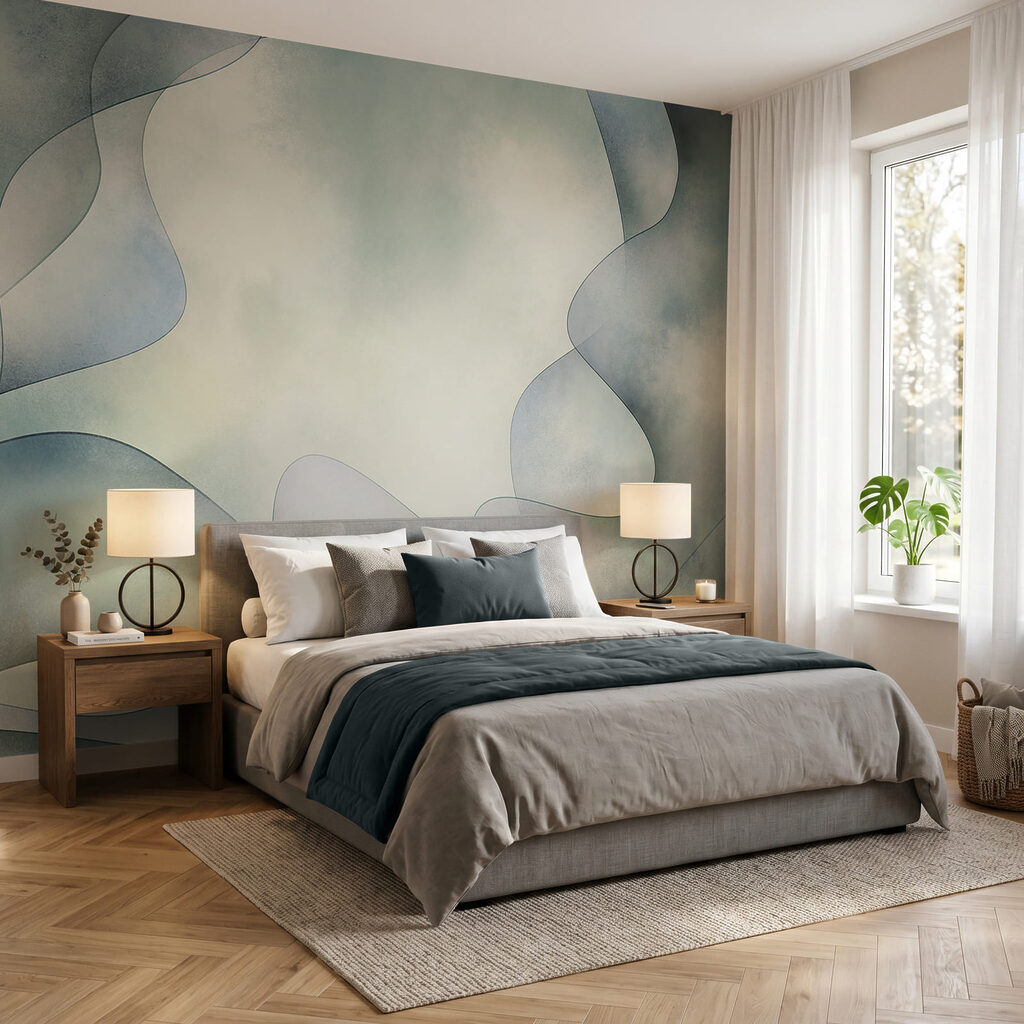 Fundo branco e azul com um padrão curvo Fundo branco e azul com um padrão curvo