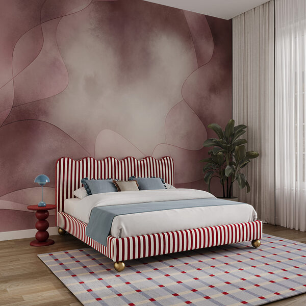Fundo rosa e branco