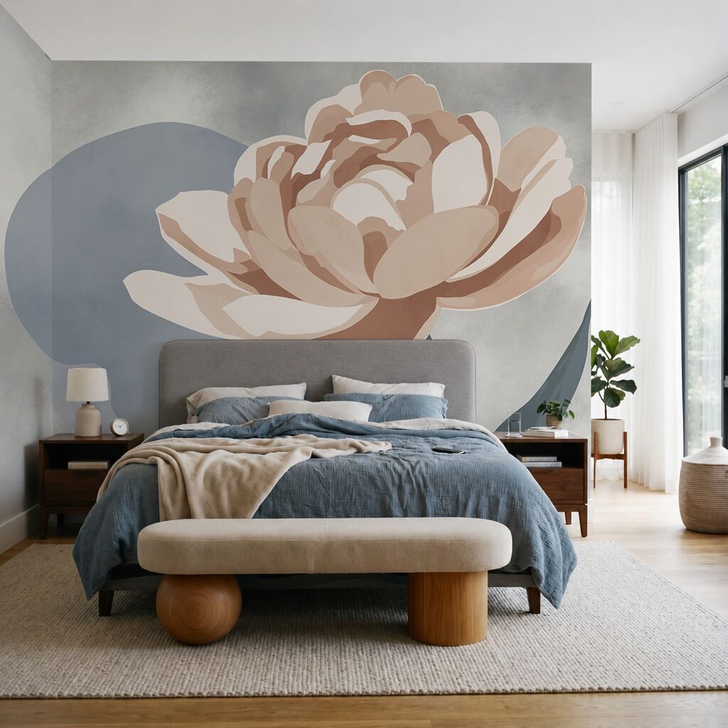 Flor com folhas num caule Flor com folhas num caule