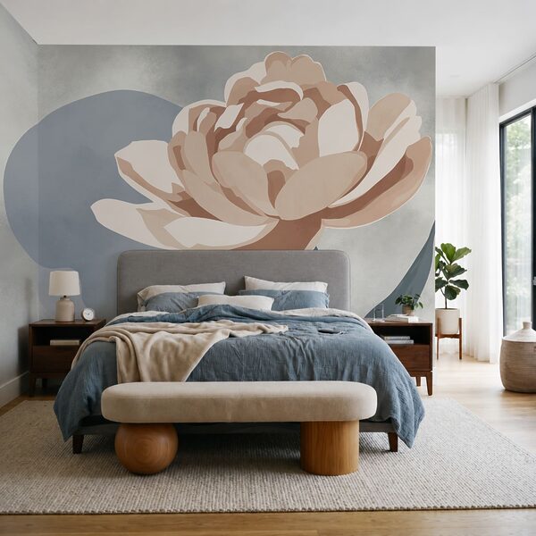 Flor com folhas num caule Flor com folhas num caule