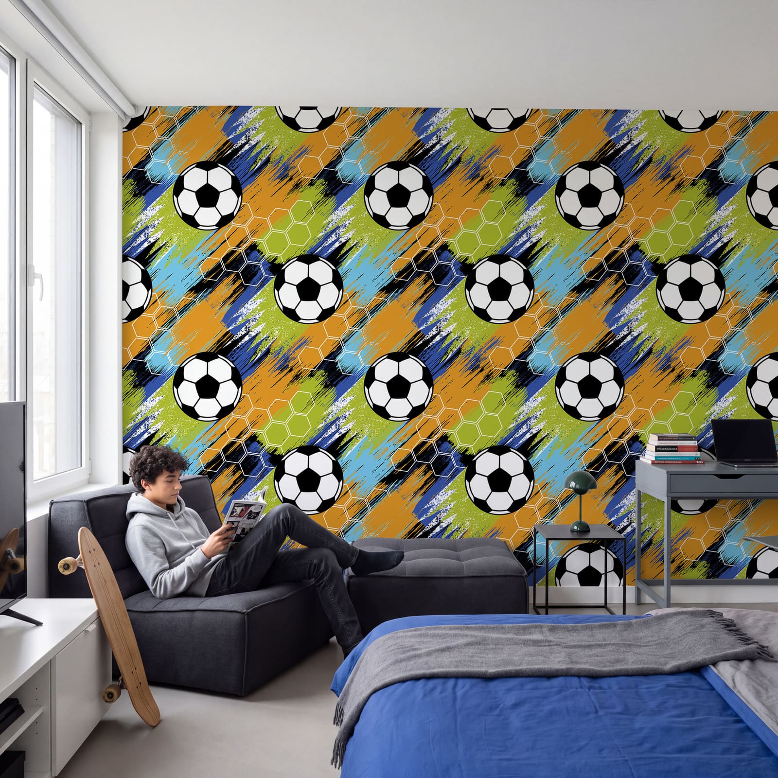 Padrão das bolas de futebol Padrão das bolas de futebol