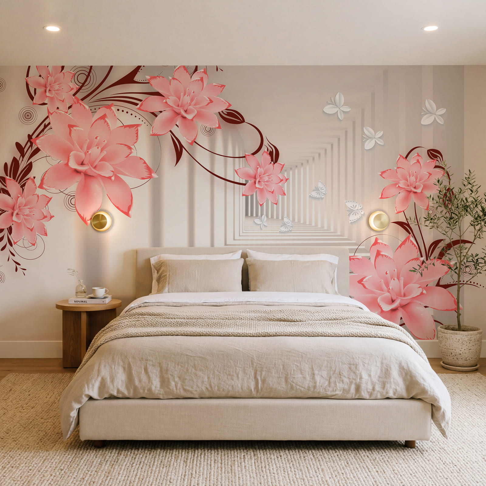 Beleza floral em tons suaves de pastel Beleza floral em tons suaves de pastel