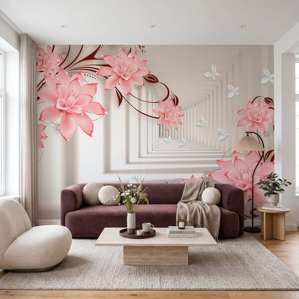 Beleza floral em tons suaves de pastel Beleza floral em tons suaves de pastel