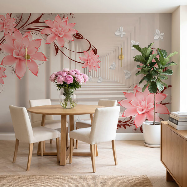 Beleza floral em tons suaves de pastel Beleza floral em tons suaves de pastel