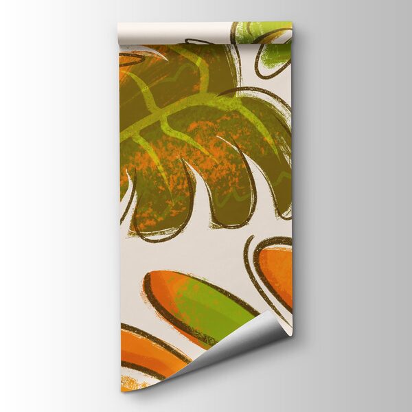 Papel de parede Tigre com borboletas na boca (REF: t01032v1)