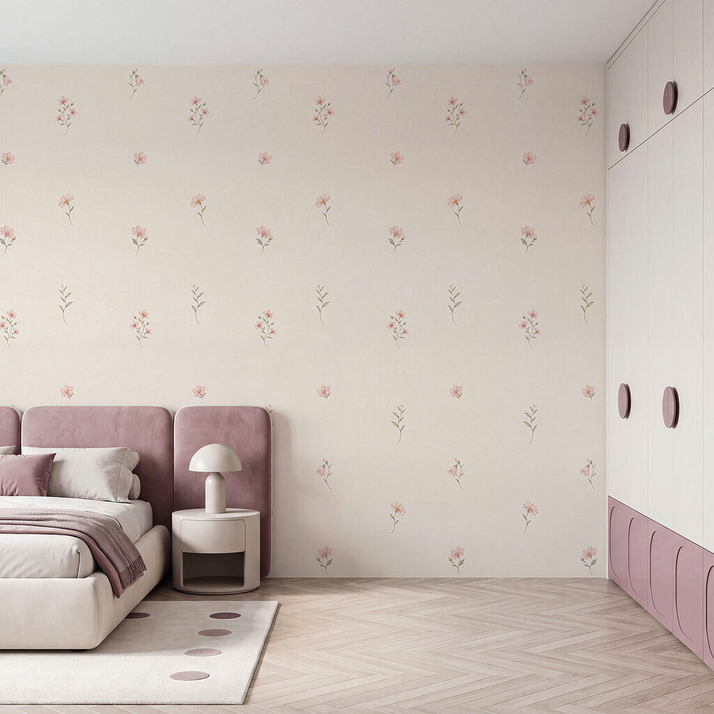 Papel de parede Padrão floral delicado para qualquer espaço (REF: t01095)