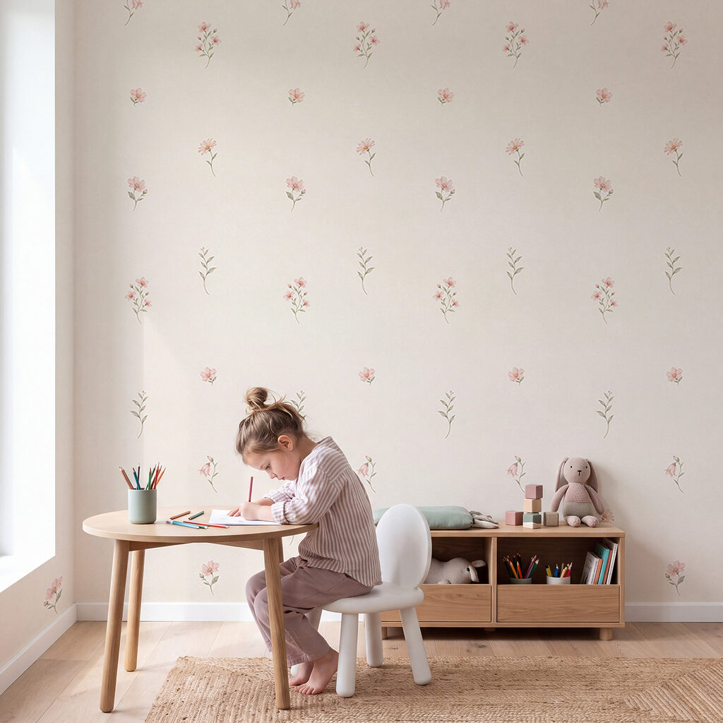 Papel de parede Padrão floral delicado para qualquer espaço (REF: t01095)