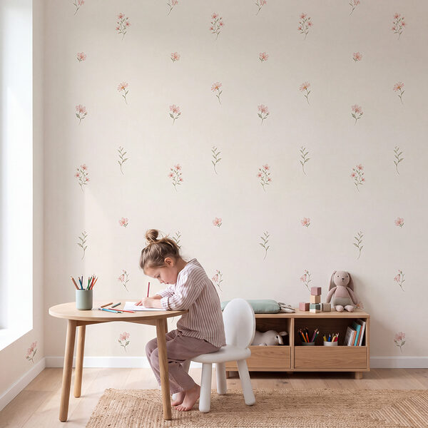 Papel de parede Padrão floral delicado para qualquer espaço (REF: t01095)