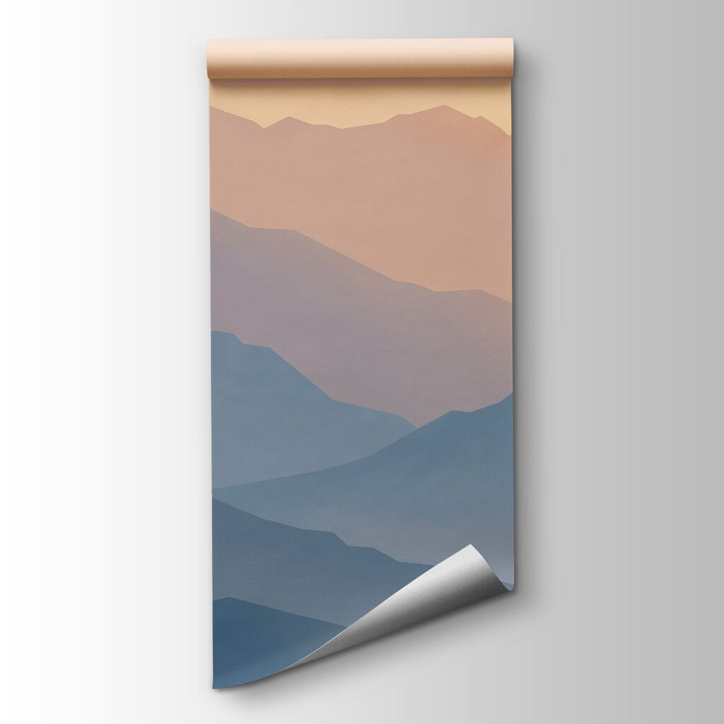 Papel de parede Paisagem de montanhas e um lago (REF: t01042)