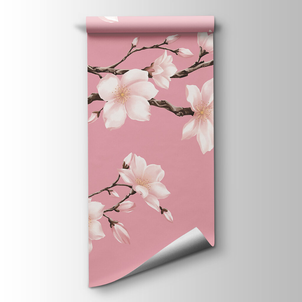 Papel de parede Ramo com flores brancas (REF: t01044) Papel de parede Ramo com flores brancas (REF: t01044)
