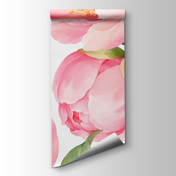 Papel de parede Padrão de flores cor-de-rosa (REF: t01096)