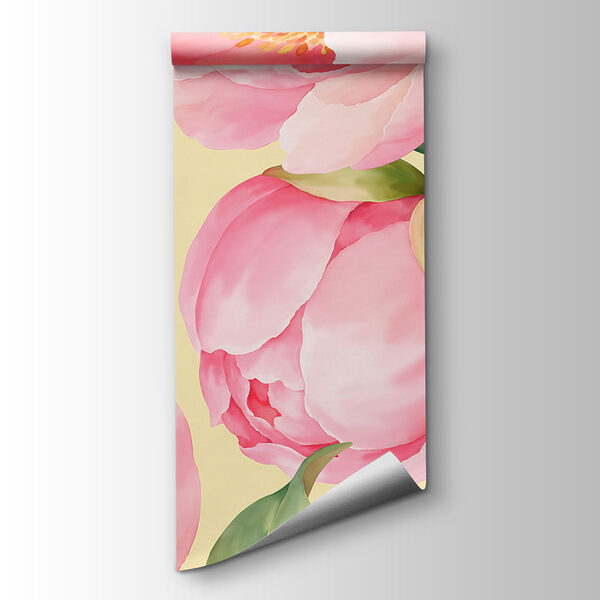 Papel de parede Padrão de flores cor-de-rosa (REF: t01096v5) Papel de parede Padrão de flores cor-de-rosa (REF: t01096v5)