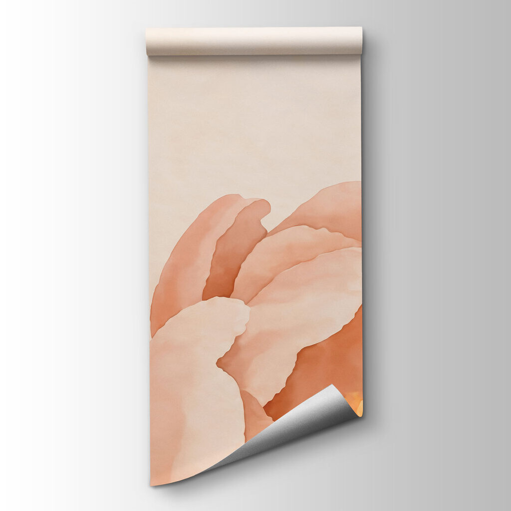 Papel de parede Conjunto de flores com uma borboleta (REF: t01101v1) Papel de parede Conjunto de flores com uma borboleta (REF: t01101v1)