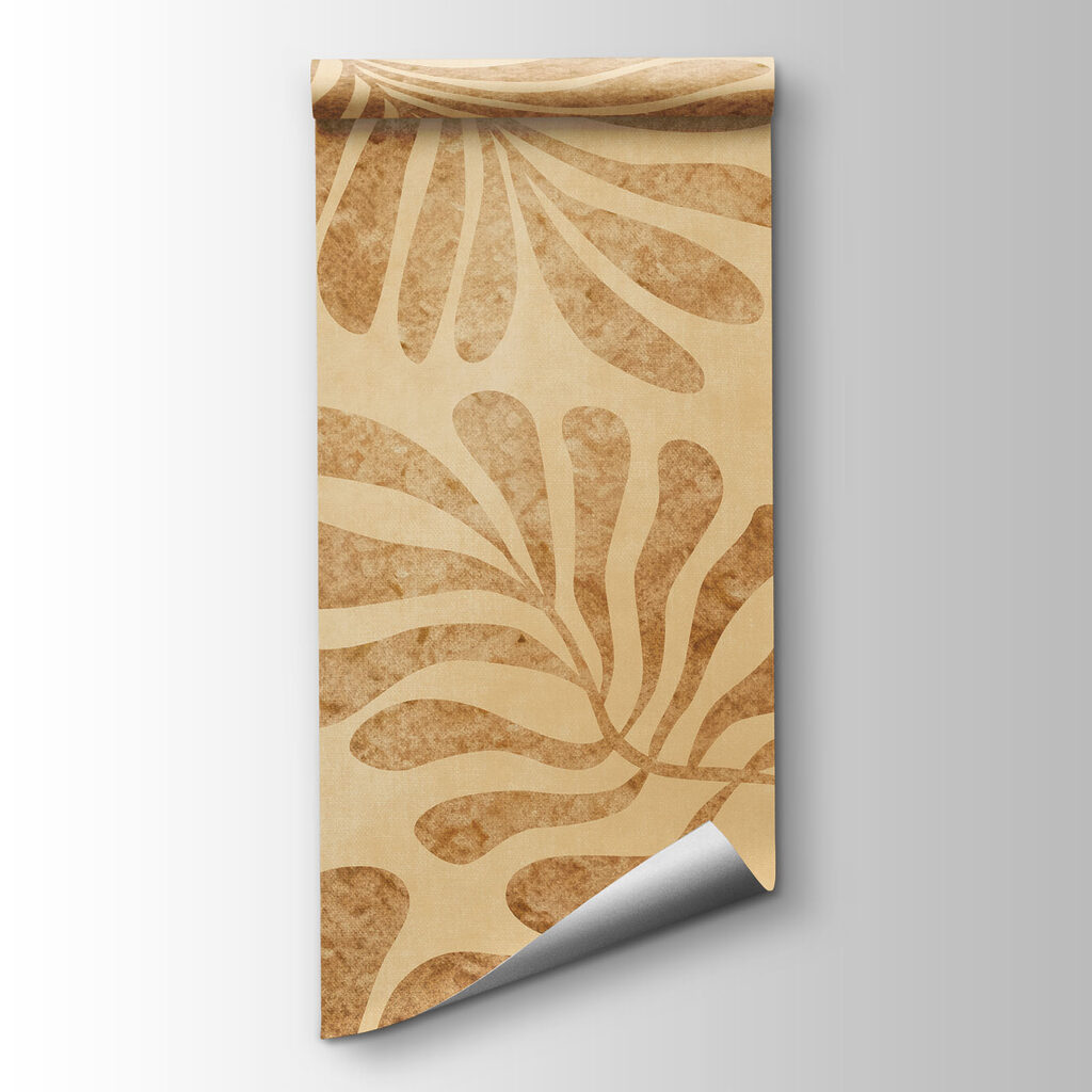 Papel de parede Padrão de folhas num papel (REF: t01111)