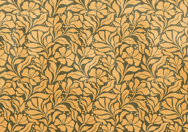 Papel de parede Padrão das folhas e das flores (REF: t01114v4)