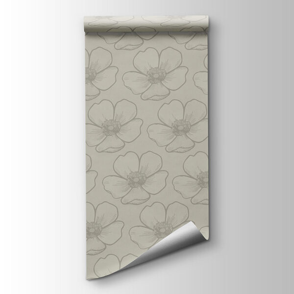 Papel de parede Padrão de flores sobre fundo branco (REF: t01072v1) Papel de parede Padrão de flores sobre fundo branco (REF: t01072v1)