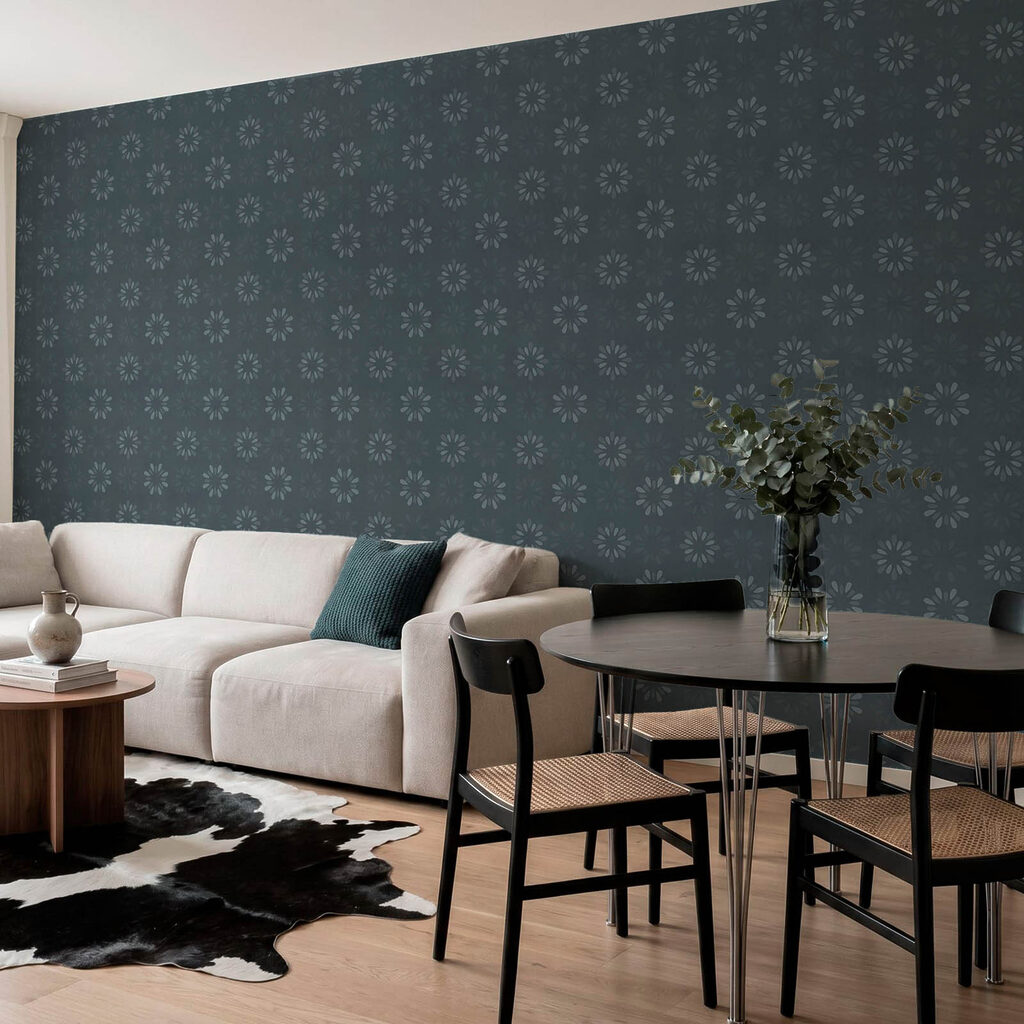 Papel de parede Padrão cinzento e branco (REF: t01077)