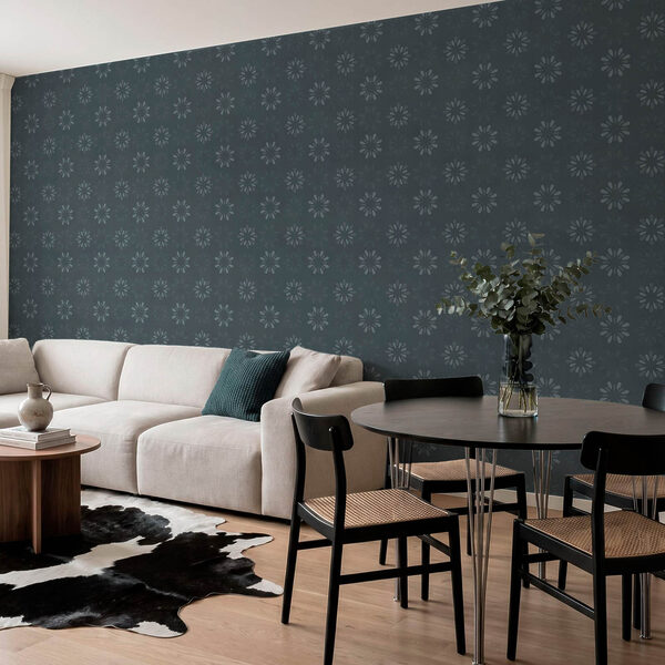 Papel de parede Padrão cinzento e branco (REF: t01077)