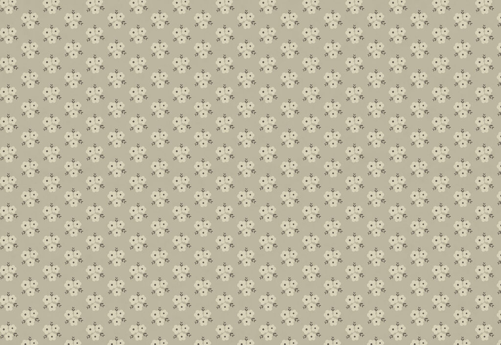 Papel de parede Padrão de flores sobre um fundo bege (REF: t01079)