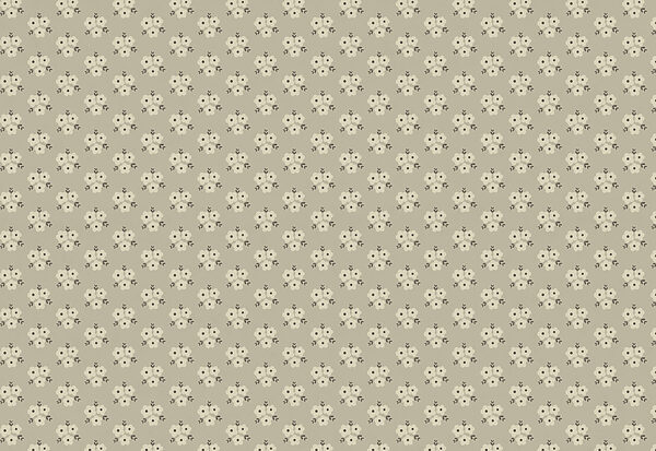Papel de parede Padrão de flores sobre um fundo bege (REF: t01079)