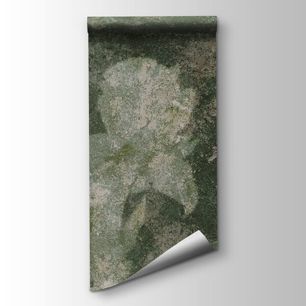 Papel de parede Flores desbotadas em tons suaves de verde (REF: t01116v3) Papel de parede Flores desbotadas em tons suaves de verde (REF: t01116v3)