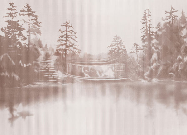 Papel de parede Água com árvores e uma ponte (REF: t01117v1) Papel de parede Água com árvores e uma ponte (REF: t01117v1)