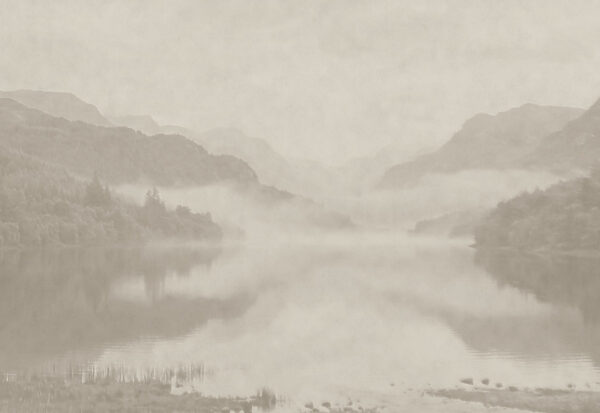 Papel de parede Lago com montanhas ao fundo (REF: t01080) Papel de parede Lago com montanhas ao fundo (REF: t01080)