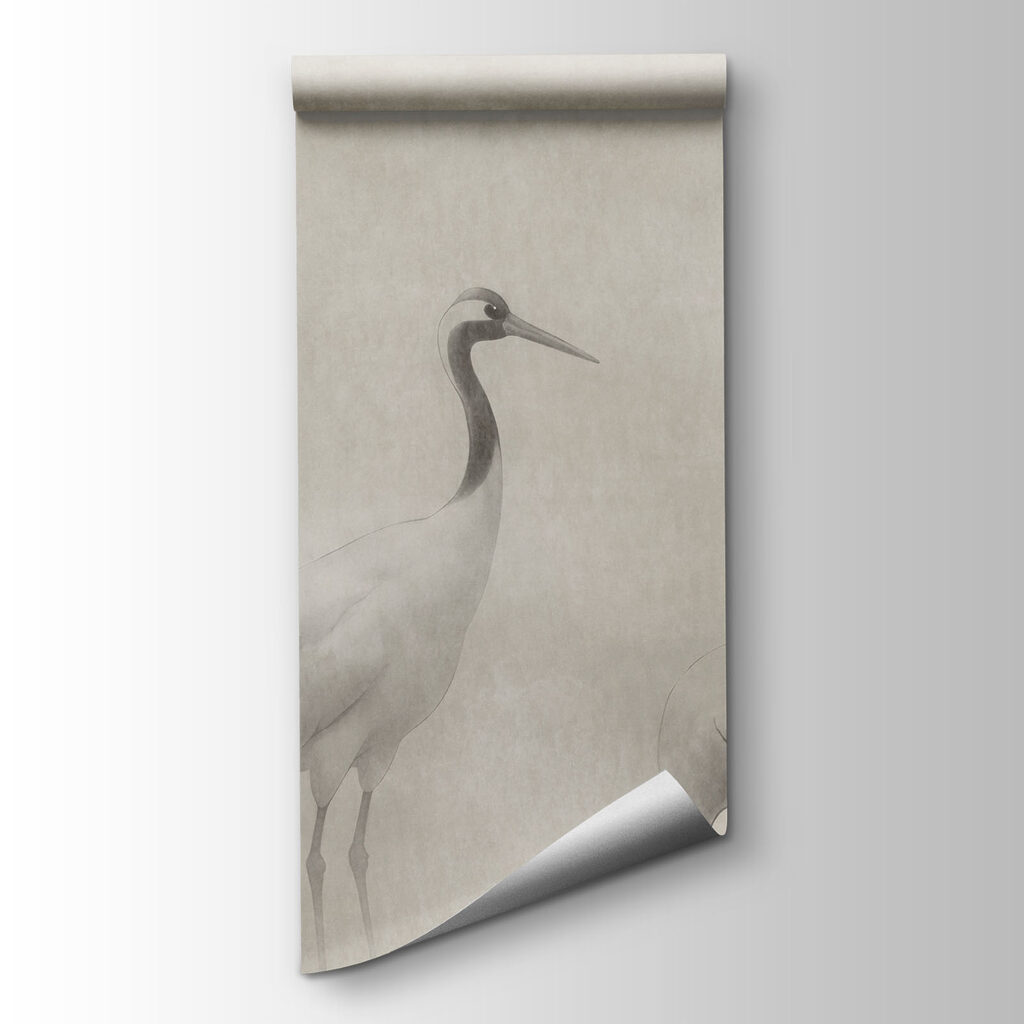 Papel de parede Grupo de aves numa paisagem enevoada (REF: t01089) Papel de parede Grupo de aves numa paisagem enevoada (REF: t01089)