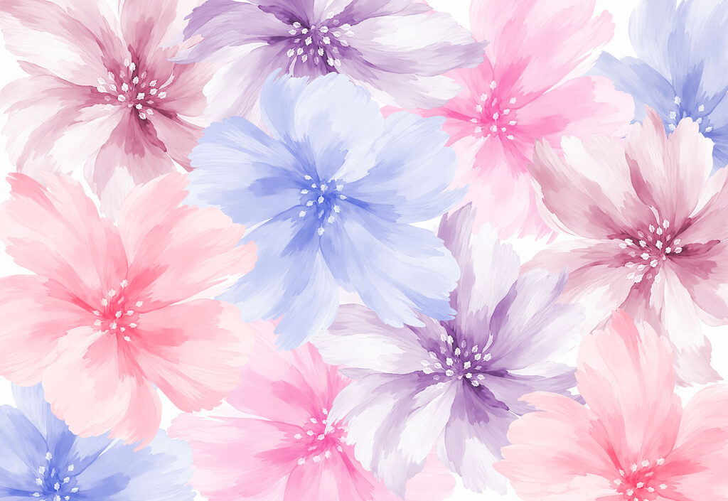 Papel de parede Conjunto de flores sobre um fundo branco (REF: t01133v1) Papel de parede Conjunto de flores sobre um fundo branco (REF: t01133v1)