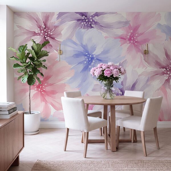 Papel de parede Conjunto de flores sobre um fundo branco (REF: t01133v1) Papel de parede Conjunto de flores sobre um fundo branco (REF: t01133v1)