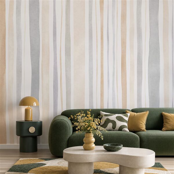Papel de parede Riscas neutras e elegantes para espaços modernos (REF: t01134) Papel de parede Riscas neutras e elegantes para espaços modernos (REF: t01134)
