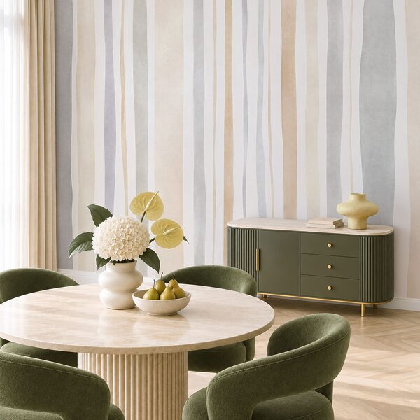 Papel de parede Riscas neutras e elegantes para espaços modernos (REF: t01134) Papel de parede Riscas neutras e elegantes para espaços modernos (REF: t01134)