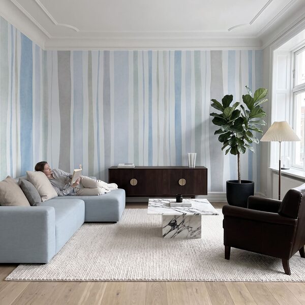 Papel de parede Riscas elegantes em cores suaves (REF: t01134v2)