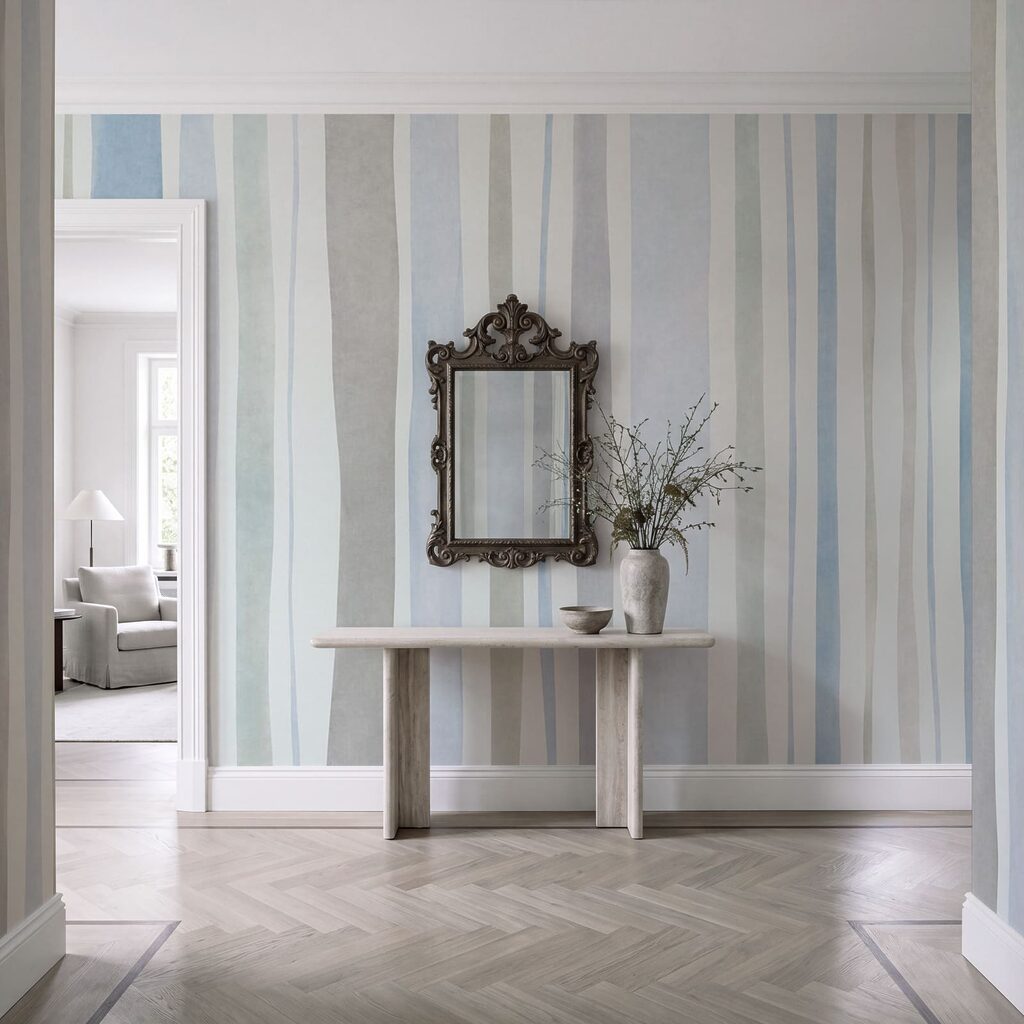 Papel de parede Riscas elegantes em cores suaves (REF: t01134v2)