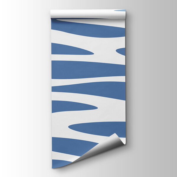 Papel de parede Padrão azul e branco (REF: t01141) Papel de parede Padrão azul e branco (REF: t01141)
